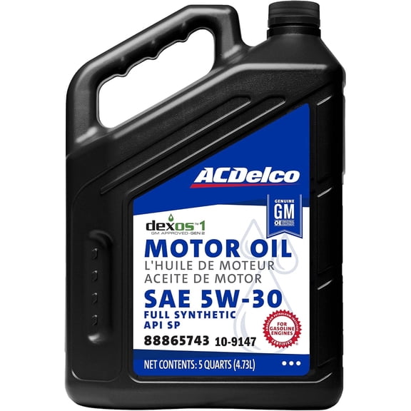 ACDelco GM Original Equipment 10-9330 (19432322) dexos™1 GEN 3 Full Synthetic 5W-30 Motor Oil - 5 qt