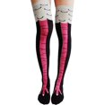thumbnail image 1 of Calcetines con forma de pata de pollo, medias con forma de pata de pollo, locas y divertidas (rojo rosa), 1 of 5