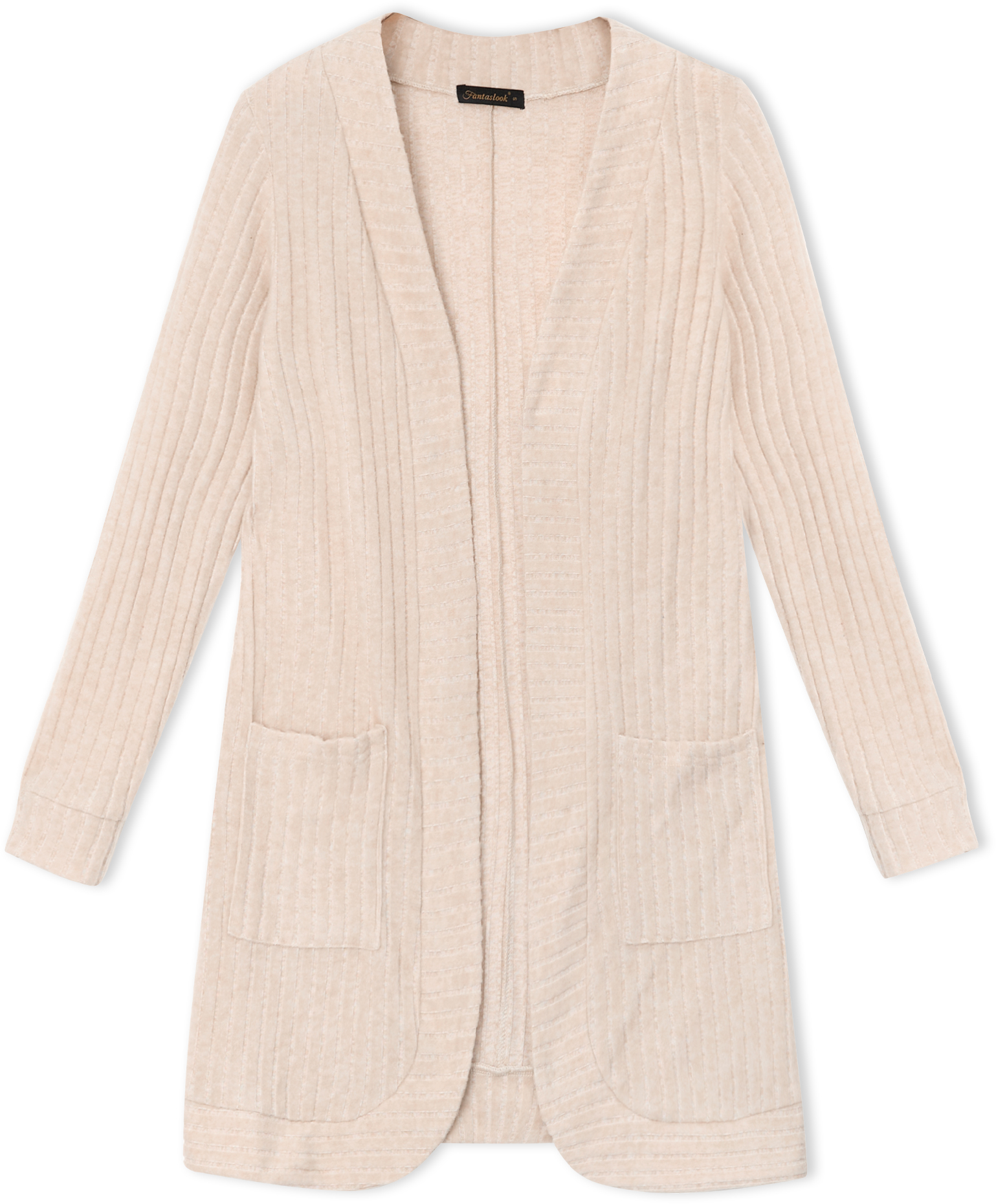 Fantaslook Women's Open Front Cardigan Sweater, Long Sleeve photo 8