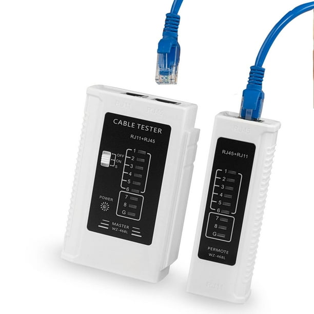 Probador de Cable RJ45, probador de Cable de red, herramienta de prueba de Cable Ethernet para teléfono LAN, RJ45, RJ11, RJ12, Cat5, Cat5e, Cat6, Cat6a, Cat7, UTP/Cable de protección