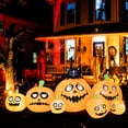 thumbnail image 1 of Costway 8FT Long Halloween Inflatable Pumpkins Self Inflating Halloween Pumpkin Patch Lanterns, 1 of 10