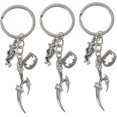 thumbnail image 1 of 3pcs Halloween Ghost Keychain Halloween Witch Keychain Halloween Keychain Charms Halloween Decor Skull Keychain Decor Keyring Halloween Keyring Hangin, 1 of 5