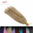 thumbnail image 2 of SEGO Jerry Curl Crochet Hair Bundles Marlybob Crochet Hair Kinky Curly Water Wave Crochet Hair Braids For Women Bohemian Curl Crochet Hair Extension Black to Light Auburn 3 Bundle, 2 of 6