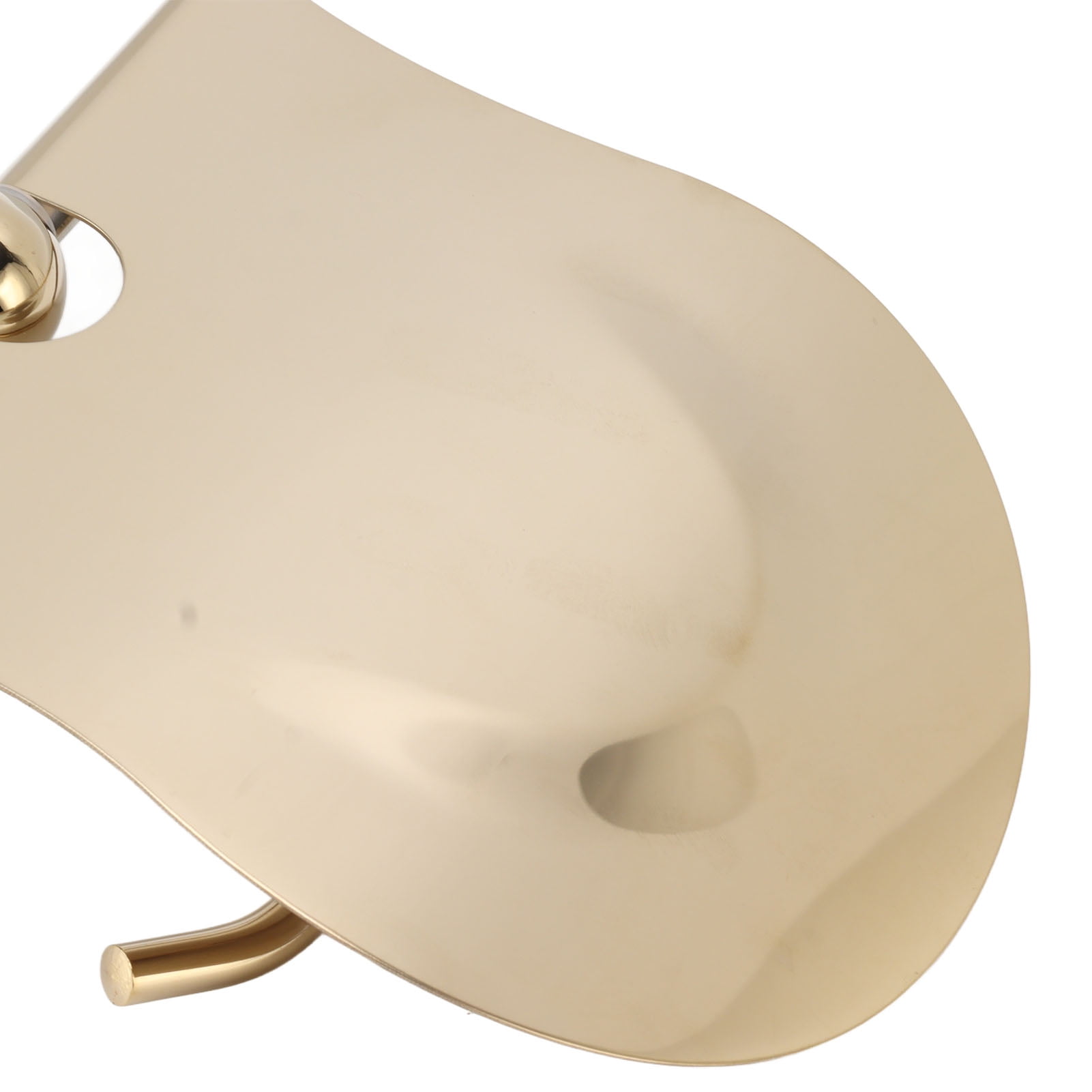 BOKYAN Vintage Gold Toilet Paper Holder, Exquisite Ceramic and Stainless Steel Wall Mounted Tissue Roll Hanger for Bathroom and Kitchen (6.3 x 5.1 inches / 16 x 13 cm)