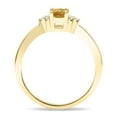thumbnail image 2 of SZUL Women's Oval Shaped Citrine and Diamond Half Moon Ring in 10K Yellow Gold, 2 of 5