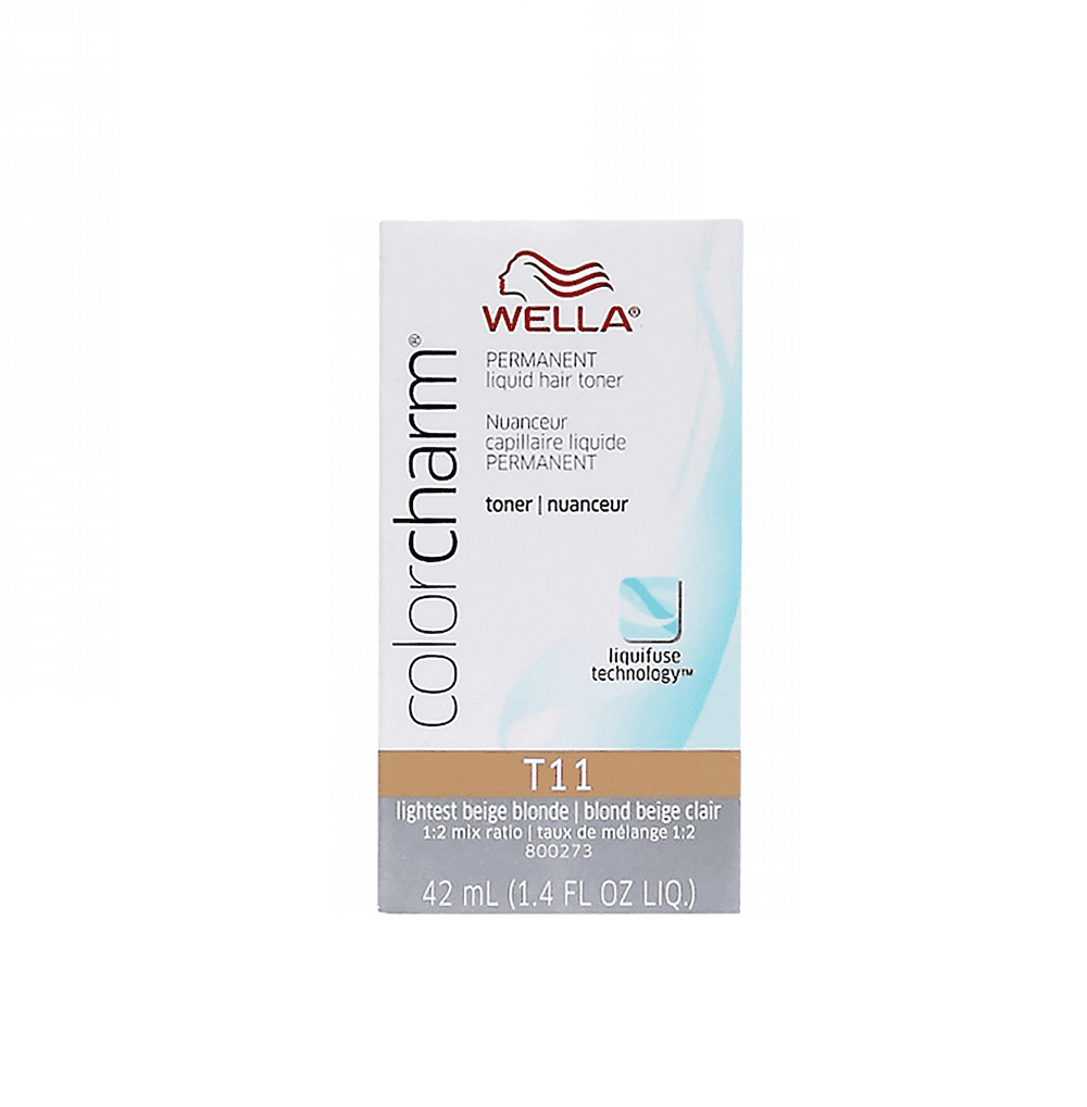 Wella Wella Color Charm Permanent Liquid Hair Toner T11 Lightest Beige Blonde 1 4 Oz Walmart Com Walmart Com