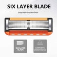 thumbnail image 3 of 48-Piece Men's Razor Blade Replacement Set with Free Handle - Ultra Sharp Stainless Steel Blades for Smooth Shaving, Long Handle Double Edge Razor Blades, Travel Carry Handling Manual Shaver(24pcs), 3 of 8