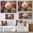 thumbnail image 4 of Designart "Tranquil Efflorescence Of Colorful Dahlias" Dahlia Floater Framed Canvas Prints, 4 of 5