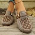 thumbnail image 2 of Coffee Womens Breathable Mesh Slip On Flats With Round Toe For Everyday Comfort, 2 of 9