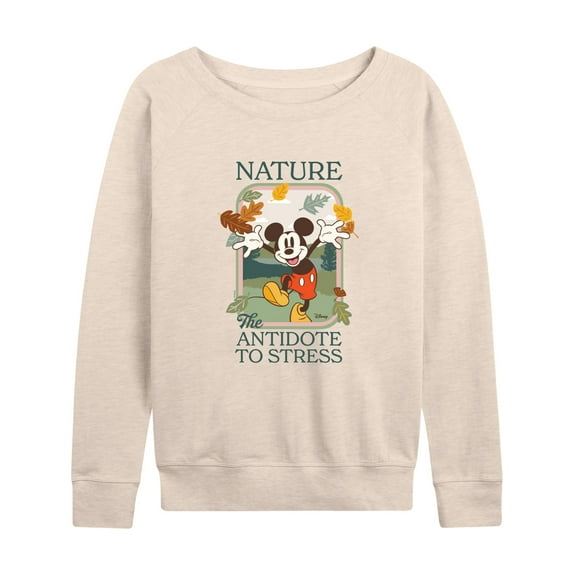 Disney - Nature The Antidote To Stress - Women's Lightweight French Terry Long Sleeve Shirt