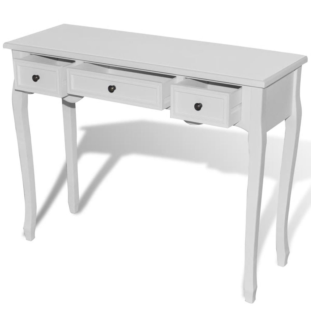 Kepooman Modern Wooden Hallway Table with 3 Drawers for Entryway Living Room Kepooman Modern Wooden Hallway Table with 3 Drawers for Entryway Living Room