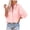 Pink, variant on Seasonal Long Sleeves Shirt for Women Women Pockets Solid Turn-Down Neck Cardigan Long Sleeve Plus Size T-Shirt Autumn Blouse Button Tops Black 6(M)