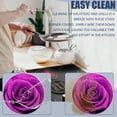 thumbnail image 3 of Electric Stove Burner Covers, Set of 4,White Round Cover for Gas Stovetop,8 and 10 Inch,Purple Rose with Water Droplets, 3 of 5