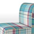 thumbnail image 3 of Designart "Blue and Red Checked Tartan" Upholstered Patterned Accent Chair and Arm Chair, 3 of 5