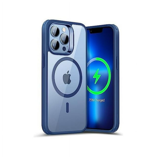 Chenchen for iPhone 13 Pro Case, Compatible with MagSafe, Shockproof Military-Grade Protection, Yellowing Resistant, Magnetic Phone Case for iPhone 13 Pro, Classic Series, Clear Blue