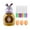 Gold-A, variante sur NAOJIE Kit de Décoration d'Œufs de Pâques - Comprend des Arts de Décoration d'Œufs de Lapin avec 8 Marqueurs Colorés à Séchage Rapide et 3 Œufs-Or-B