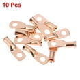 thumbnail image 6 of Unique Bargains 10pcs 8 AWG-1/4" Car Auto Battery Cable Ends Ring Terminals Closed End Crimp Connectors Copper Tone, 6 of 6