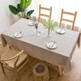 thumbnail image 2 of tablecloths Rectangular Rectangle Tablecloth Burlap Farmhouse Dining Table Cover Rustic Table Cloths Party Tablecloth Christmas Table Cloth (Rectangle/Oblong锛 x - Seats), 2 of 7