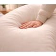 thumbnail image 3 of Gallickan Crescent Shape Body Pillow Cover, Sleeper Moon Spoon for Pregnancy, Nursing, Back Support, Soft Tencel Fabric, Breathable, for Bedroom Living Room, 3 of 9