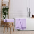 thumbnail image 3 of GLAMBURG 100% Premium Cotton 2 Pack Oversized Bath Towel Set 28x55 inches, Large Bath Towels, Ultra Absorbant Compact Quickdry & Lightweight Towel, Ideal for Gym Travel Camp Pool - Purple, 3 of 6