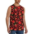 thumbnail image 2 of Kdxio Tomatoes And Chili for Men's Muscle T-shirt,Sleeveless for Workout Running Athletic Gym Lounge Casual, 2 of 7