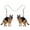 Brown, variant on Acrylic Cute Black German Shepherd Dog Earrings Puppy Pets Animals Dangle Jewelry For Women Gifts