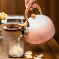 thumbnail image 2 of Whistle Teapot, Stainless Steel Teapot, Fast Boiling, Cool Handle, Ideal Choice for All Stoves-Pink., 2 of 4