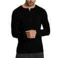 thumbnail image 3 of HAOMEILI Men's Henley Shirts Short/Long Sleeve Button T-Shirt Lightweight Fashion Casual Pullover Shirt, 3 of 6