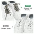 thumbnail image 4 of Uxcell 1-Pair Rhinestone Shoelaces 47" Crystal Cords for Sneakers Dark grey, 4 of 7