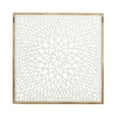 thumbnail image 6 of DecMode Light Brown Wood Handmade Intricately Carved Floral Wall Decor with Mandala Design, 6 of 8