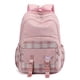 thumbnail image 4 of Mochila con estampado de cuadros Kawaii, mochila escolar para computadora portátil de múltiples capas, mochila de viaje informal para niñas adolescentes y niños, 4 of 4