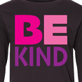 thumbnail image 4 of Inktastic Be Kind Logo in Pink and Purple Long Sleeve Youth T-Shirt, 4 of 5