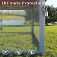 thumbnail image 6 of Studyset 12' x 12' Outdoor Gazebo, Heavy Duty Double Roof Patio Gazebo with Netting and Curtains, Outdoor Patio Canopy for Deck Backyard Garden Lawns, Dark Gray & Light Gray, 6 of 7