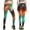 Green, variant on Juslio Pants for Women Sweat Running Print Elastic Yoga High Waisted Blue Womens Leggings