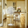 thumbnail image 6 of Lasko 16 Inch Oscillating Adjustable Tilting Pedestal Stand Fan, White (2 Pack), 6 of 6