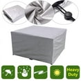 thumbnail image 4 of Cover Garden Furniture, Rectangular For Garden Table Furniture Set, Snow Protection Waterproof Dustproof Anti-UV Breathable, Waterproof & Winterproof Oxford 210D, Gray, 128x61x72cm, 4 of 8