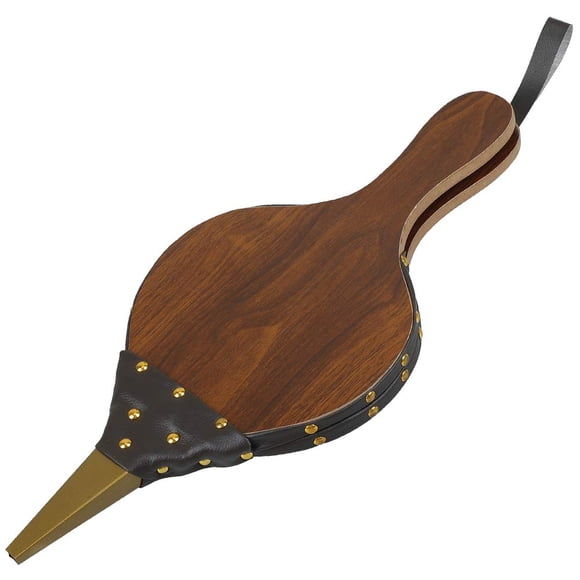 Z-Color Soufflet de Cheminée en Bois Brun 17 Pouces x 7.5 Pouces Ventilateur de Cuisson Extérieur