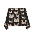 thumbnail image 5 of Wukai Flowe Rooster Waterproof Tablecloth for Kitchen Dining, Fits Square Tables for 2-4 Seats -60"x60", 5 of 7