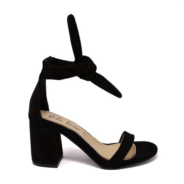 Zapatilla De Tacón Grueso Vida Leve Para Mujer Color Negro Talla 26 Vida Leve VALENTINA-02-NEGRO