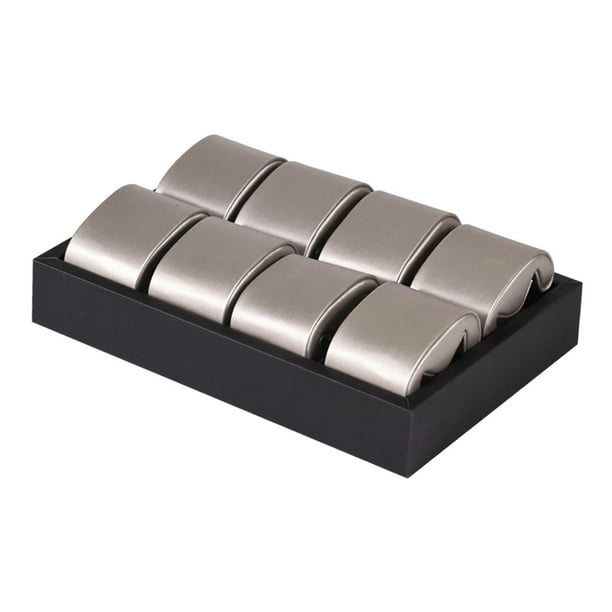 Bandeja organizadora para joyería y reloj Yinane Soporte de exhibición Negro 8 almohadas
