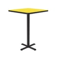 thumbnail image 3 of Correll Inc Square Bar Table (24 in./22 in. X-Base/Yellow), 3 of 5