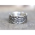 thumbnail image 6 of SS DESIGNS Sterling Silver Thumb Ring | Durable 925 Band, Contemporary Silver Pattern, Fashion Thumb Rings For Men, Handmade Stamped Design Jewelry, 6 of 10