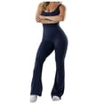 thumbnail image 2 of Womens Yoga Leggings Tight Fitting Lifting Jumpsuit with Chest Pad High Waist Workout Gym Pants, 2 of 5