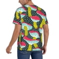 thumbnail image 2 of Hirioo Green Mushroom for Men's Baseball T-shirt Shirts Short Sleeve Casual Summer Button Stretch T Shirts,Size S-4XL-Medium, 2 of 7