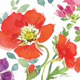 thumbnail image 2 of Paton, Julie 26x26 White Modern Wood Framed Museum Art Print Titled - Red Poppies III, 2 of 4