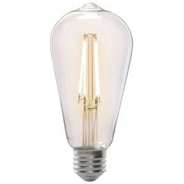 

4PC Feit Electric Feit Electric ST19/CL/VG/LED Led Bulb Decorative St19 Lamp 60 W Equivalent E26 Lamp Base Dimmable Clear (Case of 4)