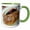 Green/White, variant on 3drose, Pancake Breakfast., 11oz Two-tone Red Mug