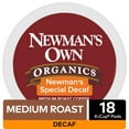 thumbnail image 2 of Newman's Own Organics Decaf Special Blend K-Cup Coffee Pods, Medium Roast, 18 Count for Keurig Brewers, 2 of 7