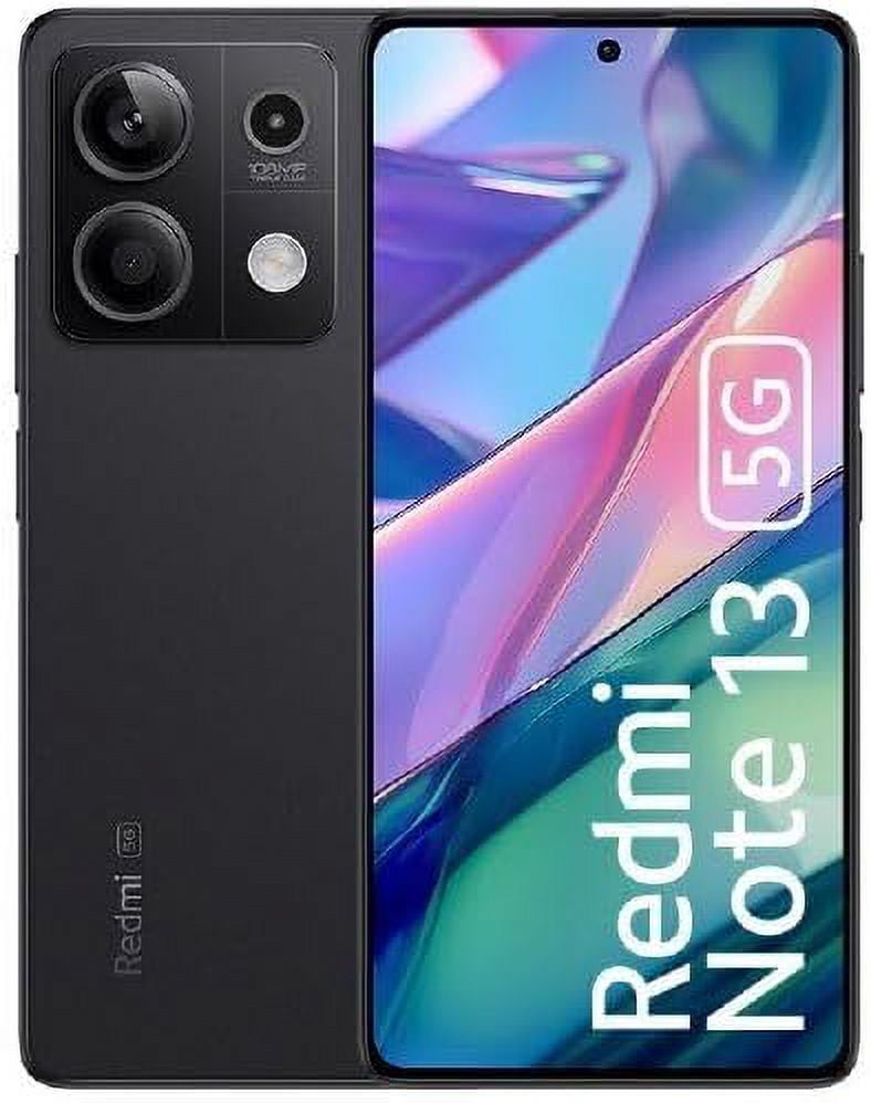 Xiaomi Redmi Note 13 5G + 4G LTE (128GB + 6GB) 6.67" 108MP Triple (Tmobile Mint Tello & Global) Global Bands Unlocked (Midnight Black (Global ROM))