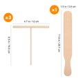 thumbnail image 2 of RENACLIPY 4-Piece Wood Crepe Spreader and Utensil Kit for Kitchen Use, Beige Design, Cooking Tools, 2 of 8
